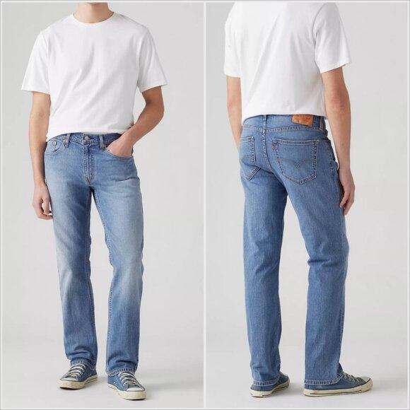 Levi’s 559 Men’s Relaxed Straight Jeans Medium Wash 44x34 Y2K Style NWT - Picture 1 of 10